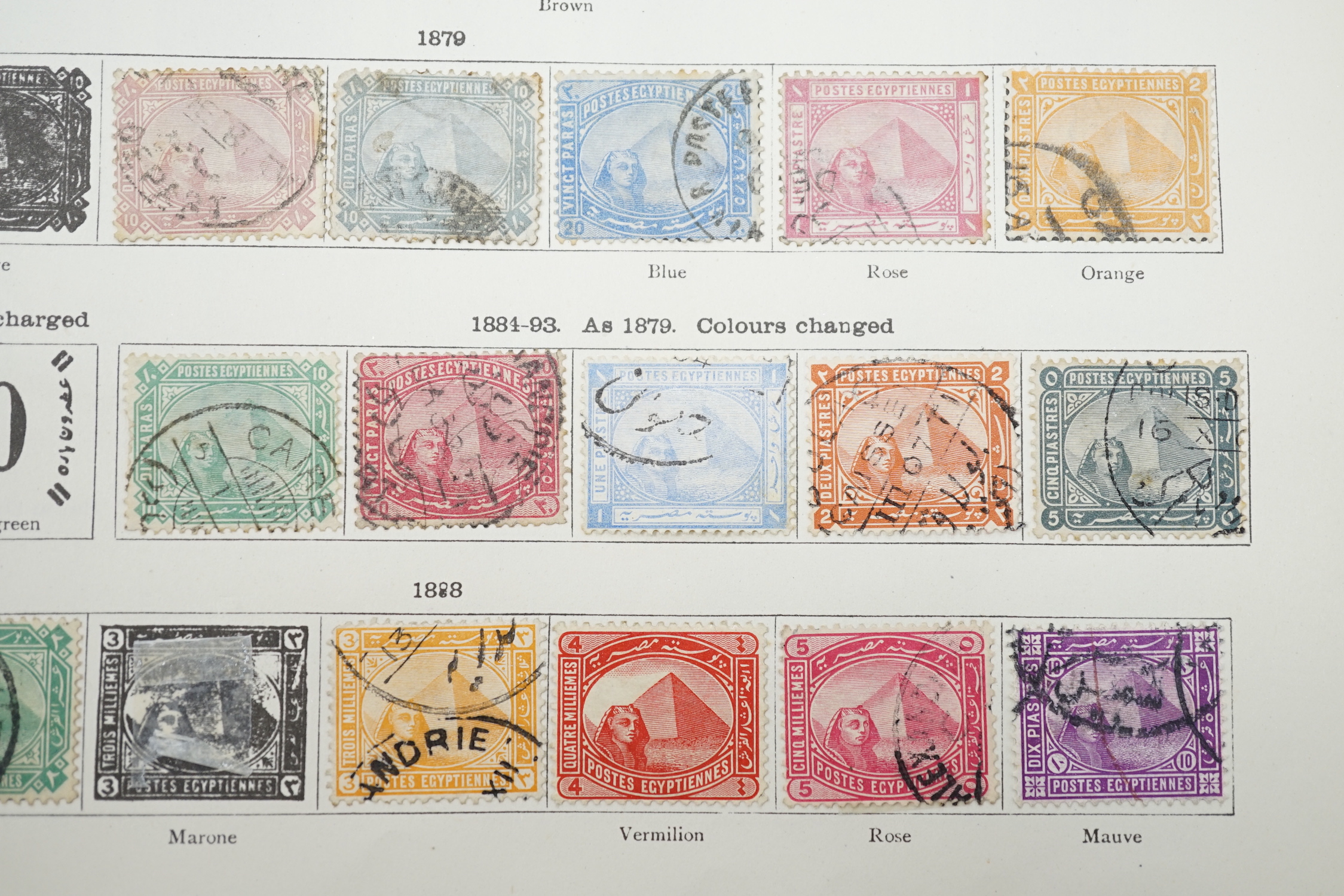 British Empire collection in two albums including 19th century stamps